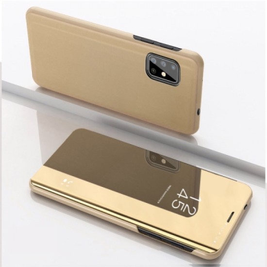 FLIP COVER "CLEAR VIEW" SAMSUNG GALAXY A51 DOURADO